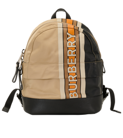 Mini Backpack, Nylon, Beige/Black, MIC, 2*